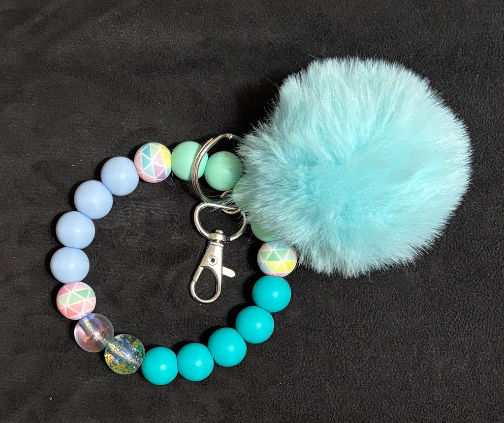 COLOR SPLASH - Beaded Charm, Keychain Wristlet, Pen & Stretch Bracelet