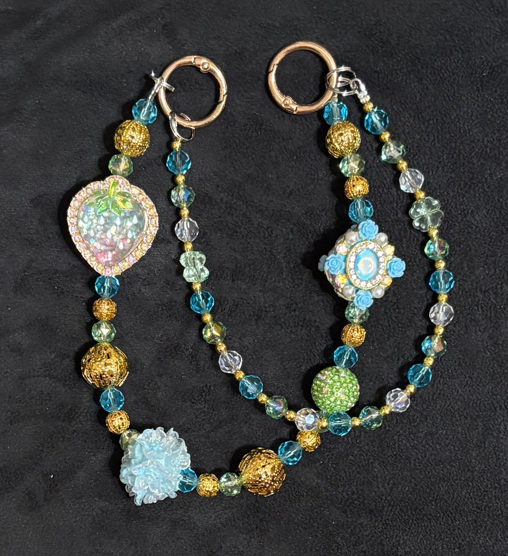 COLOR SPLASH - Beaded Charm, Keychain Wristlet, Pen & Stretch Bracelet