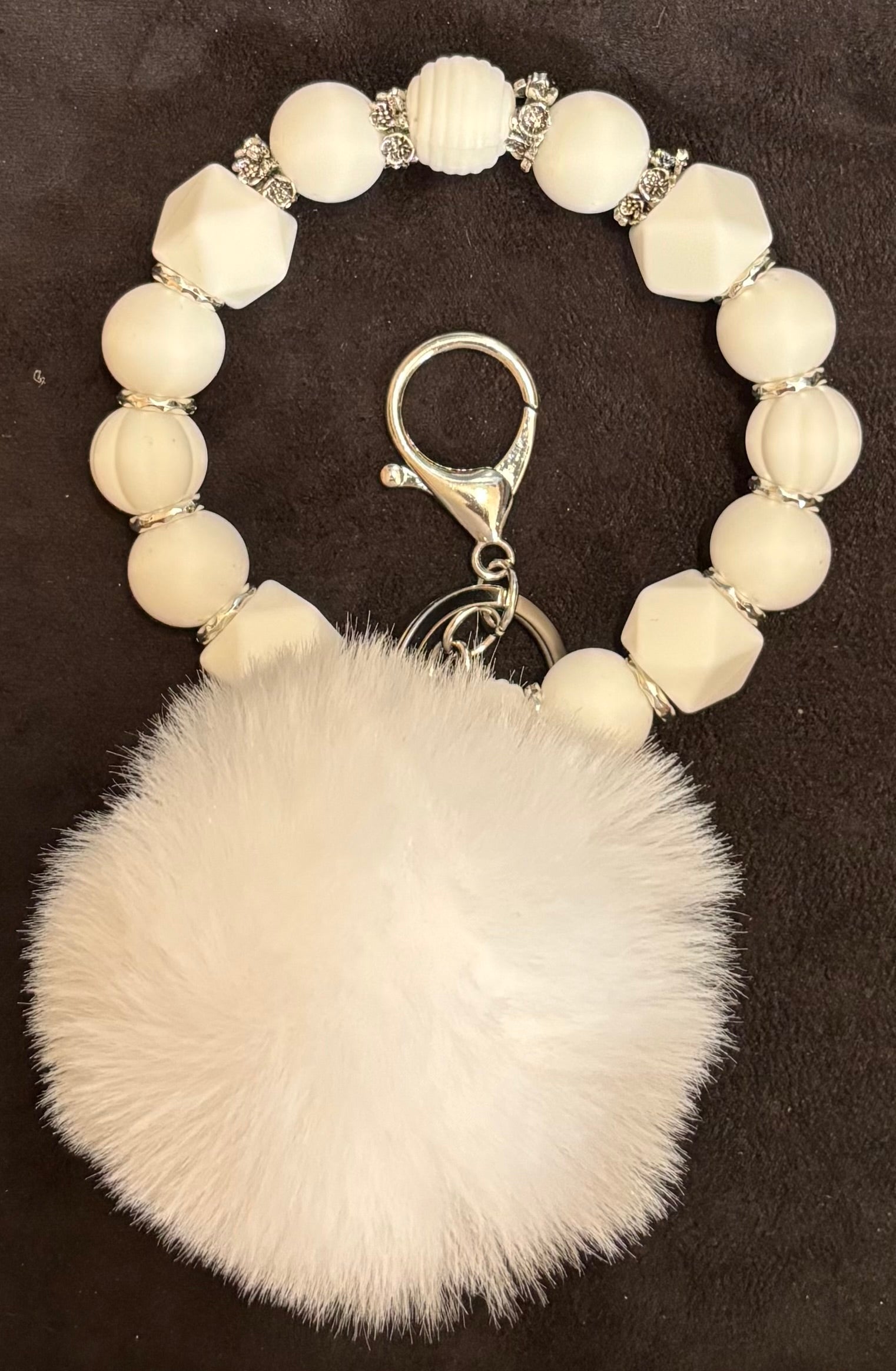 WINGED BLING- Beaded Charm, Keychain Wristlet, Pen & Stretch Bracelet Set