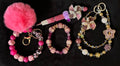 PINWHEEL PARTY - Beaded Charm, Keychain Wristlet, Pen & Stretch Bracelet