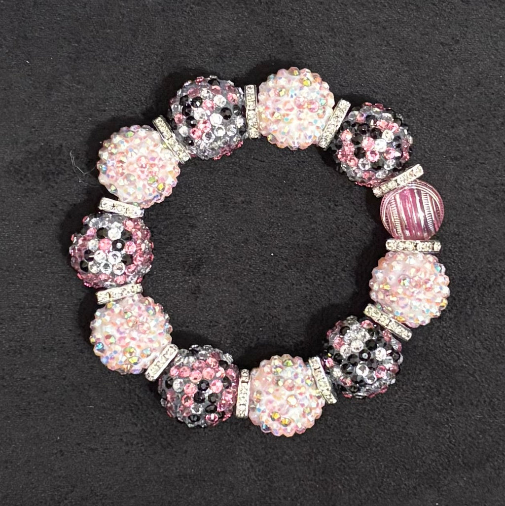 FOXY FAUX FUR - Beaded Charm, Keychain, Pen & Stretch Bracelet Set